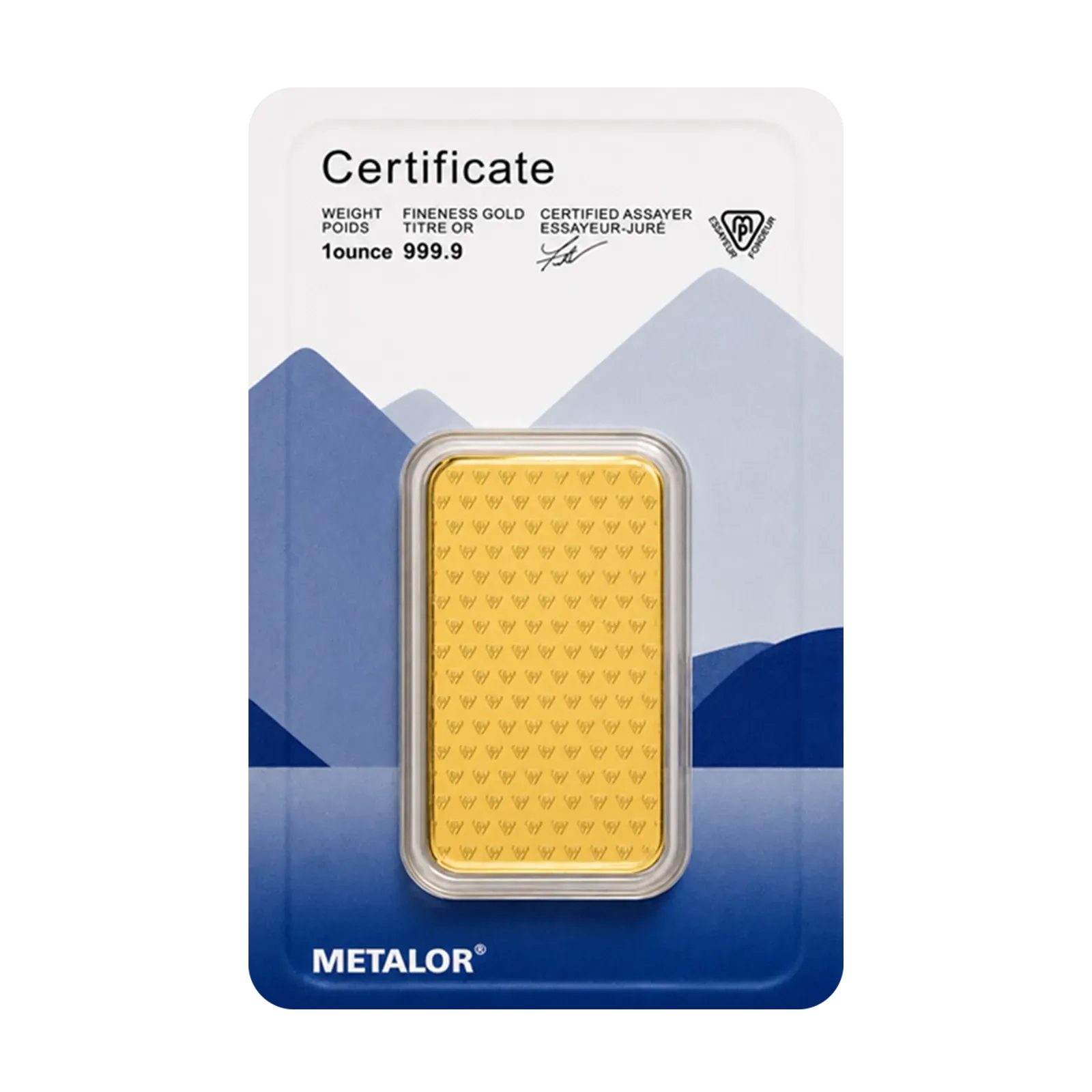 1 Ounce Metalor Investment Gold Bar 3